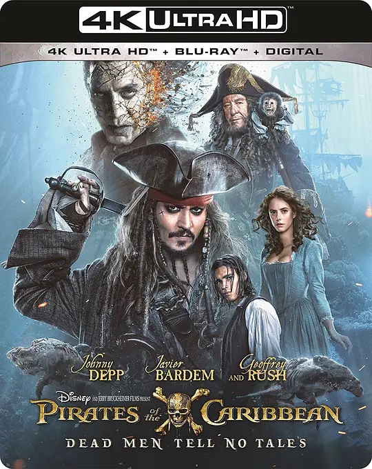 加勒比海盗5：死无对证/Pirates of the Caribbean: Dead Men Tell No Tales 2017美国动作奇幻冒险片[7.2分] - 4K电影下载