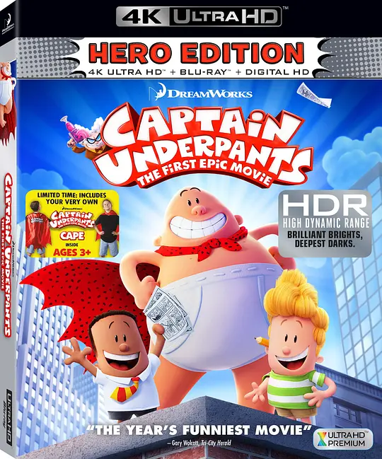 内裤队长/Captain Underpants: The First Epic Movie 2017美国喜剧动作动画片[5.9分] - 4K电影下载
