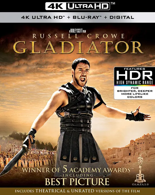 角斗士/Gladiator 2000美国英国马耳他摩洛哥剧情动作冒险片[8.6分] - 4K电影下载