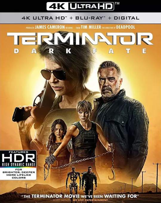 终结者：黑暗命运/Terminator: Dark Fate 2019美国西班牙匈牙利动作科幻冒险片[6.8分] - 4K电影下载