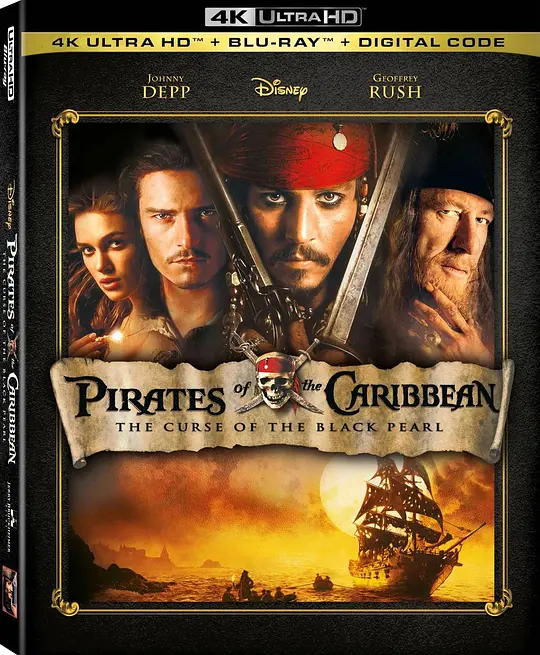 加勒比海盗/Pirates of the Caribbean: The Curse of the Black Pearl 2003美国动作奇幻冒险片[8.8分] - 4K电影下载