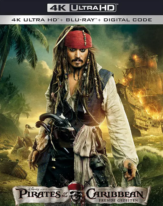 加勒比海盗4：惊涛怪浪 /Pirates of the Caribbean: On Stranger Tides 2011美国冒险动作奇幻片[7.8分] - 4K电影下载
