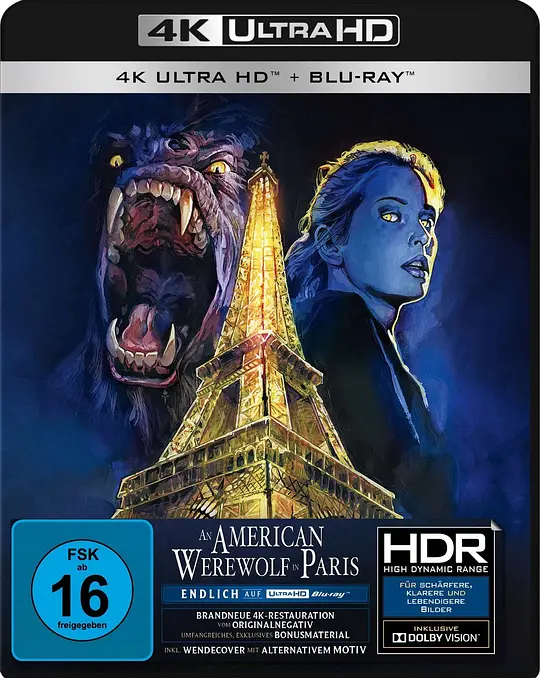 美国狼人在巴黎/An American Werewolf in Paris 1997英国荷兰卢森堡美国法国喜剧爱情惊悚片[6.4分] - 4K电影下载