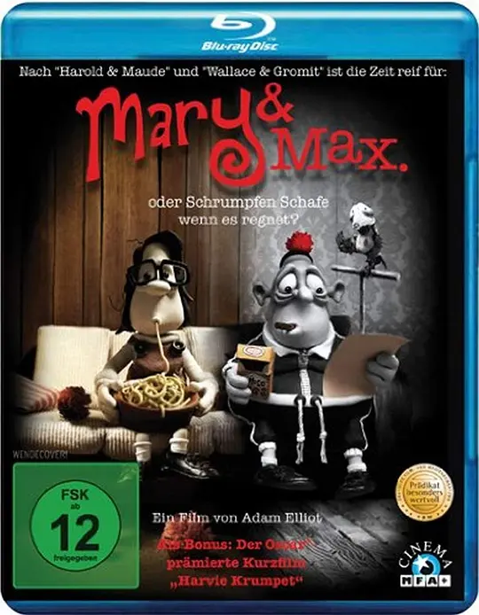 玛丽和马克思/Mary and Max 2009澳大利亚美国剧情喜剧动画片[9.0分] - 4K电影下载